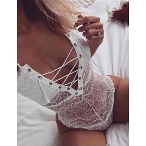 Merry See Lace Embroidered White Stylish Body Nightgown