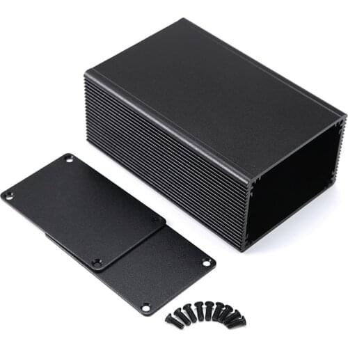 1pc Black Aluminum Enclosure PCB Electronic Instrument Meter Box Case 100x66x43mm