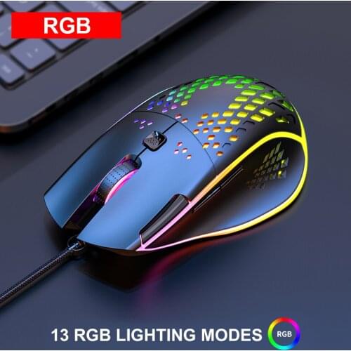 IMICE T97 Ergonomic Wired Gaming Computer Mouse USB Rechargeable 7200DPI Adjustable with RGB Light for PC Laptop Gamer Mice