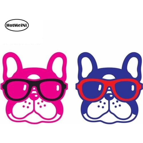 HotMeiNi 13cm x 6.8cm for Dog Funny Car Stickers Vinyl Waterproof Decals Laptop Bumper Fine Deca Personality Decoration