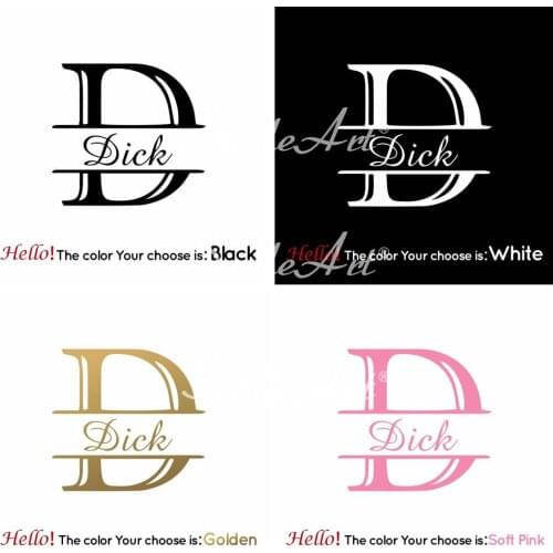 Diy Personalized Name Home Decor Modern Acrylic Decoration For Kids Rooms Decoration Decal Creative Stickers