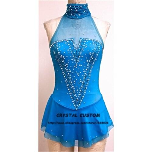 Custom Figure Skating Dress For Women Graceful New Brand Ice Skating Dress Kids DR3300