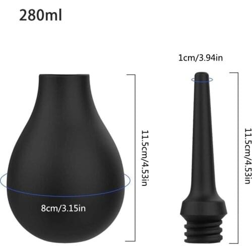 Enema Bulb Syringe Feminine Cleaning Washing Silicone Enema Douche