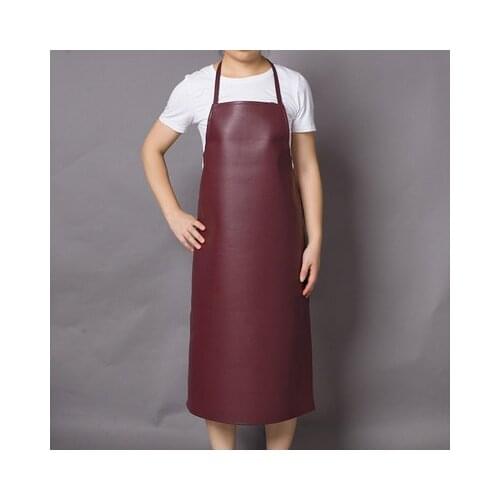 Leather Apron Waterproof and Oil-proof Soft Leather Work Clothes for Men and Women Thickened and Lengthened