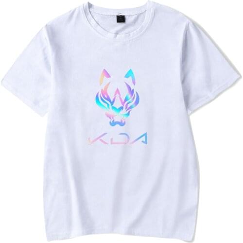 Kda The Baddest Summer High Quality T Shirt Cotton Tee Fashion Printed Cool Game Song O-neck Women/men Short Sleeve Casual
