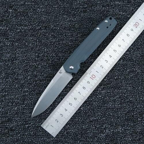 LEMIFSHE 485 Mark M390 Blade G10 handle Copper washer folding Fruit Utility Pocket Survival hunting EDC Tool camping knife