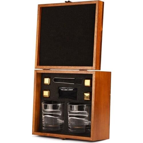 Best-selling bar 8-piece whisky bar tool retro wooden box bar set