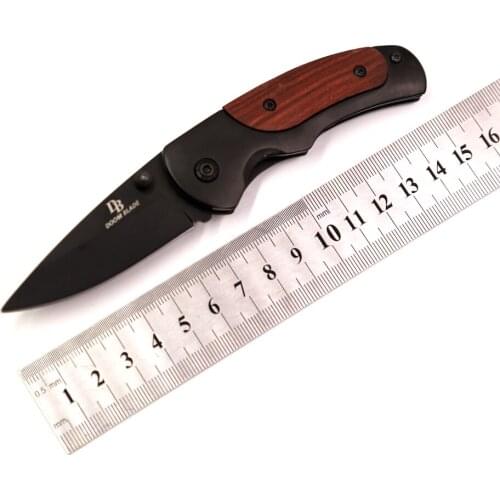 Multifunctional Wooden Handle Survival Utility Knife Camping Self-defense Jungle Wild Folding Knife Hunting Knives