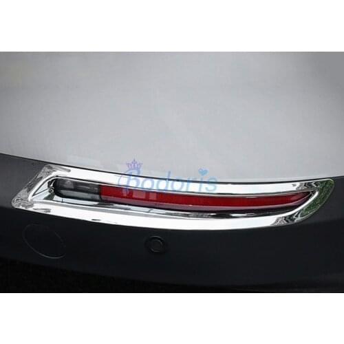 For Volkswagen VW Tiguan 2009 2010 2011 2012 2013 2014 2015 Chrome Car Styling Rear Fog Lamp Cover Light Overlay Accessories