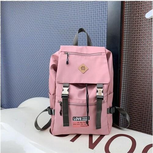 2020 New Fashion Outdoor Leisure Backpack Simple and Large Student Bag Book Bags for Women