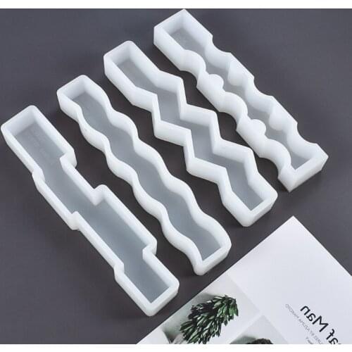 2021 New Resin Mold Irregular Strip Geometric Candle Aromatherapy Plaster Silicone Mould 2020 trend