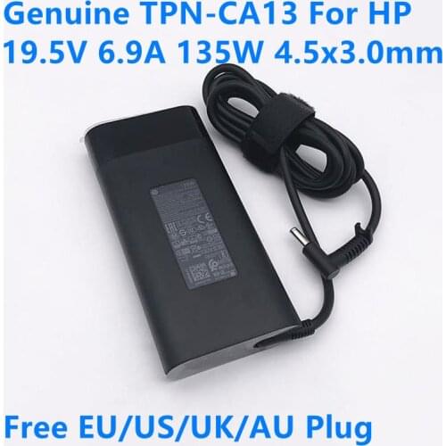 Genuine TPN-CA13 19.5V 6.9A 135W TPN-DA11 AC Adapter For HP PAVILION 15-BC400UR L15534-001 Gaming Laptop Power Supply Charger