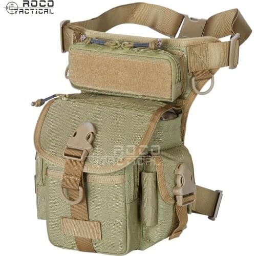 ROCOTACTICAL Military Tactical Drop Leg Bag Tool Fanny Thigh Pack Pouch Motorcycle Thermite Versipack