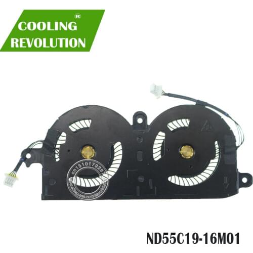 Laptop CPU Cooling Fan ND55C19 DC05V 0.40A -16M01 4PIN for Dell FOR XPS 13 9370 0980WH 980WH CN-0980WH