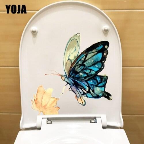 YOJA 19.8X19.1CM Ink Butterfly Classical Art Childern Bedroom Decor Wall Decal Funny Toilet Sticker T1-2285