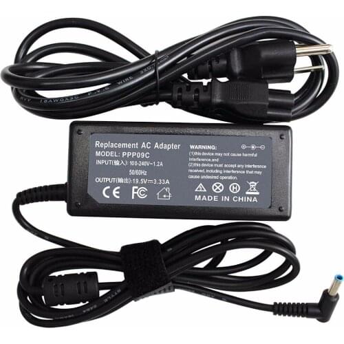 19.5V 3.33A 65W AC Power Adapter Charger for HP Chromebook 14 Series Notebook PC,HP Pavilion 15 Series Notebook PC,fit PA-1650-3