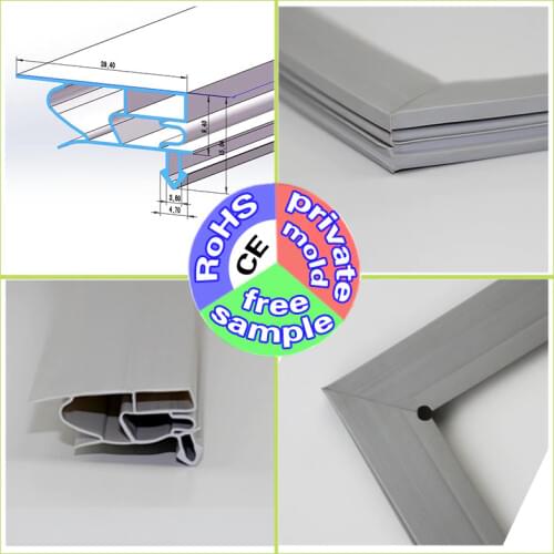 Factory supplier good refrigerator door rubber gasket seal strip for spare parts