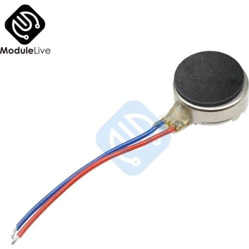 10PCS 12000RPM Small Size DIY Kit 0834 Iron Coin Flat Vibrating Micro Motor DC 3V 8mm 70mA Max For Pager and Cell Phone Mobile