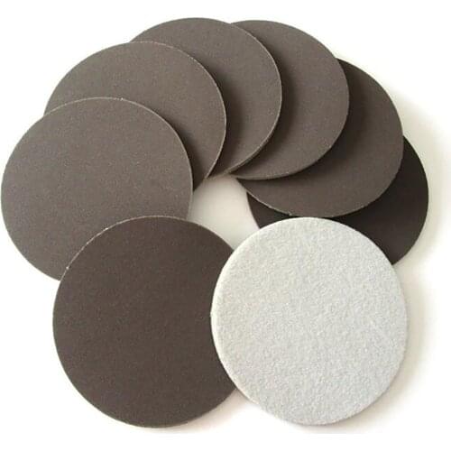 5pcs 1" - 6" Ceramics Abrasive Red Wet Dry Sanding Sponge Hook and Loop Sanding Discs Foam Sandpaper 300-2000 Grit