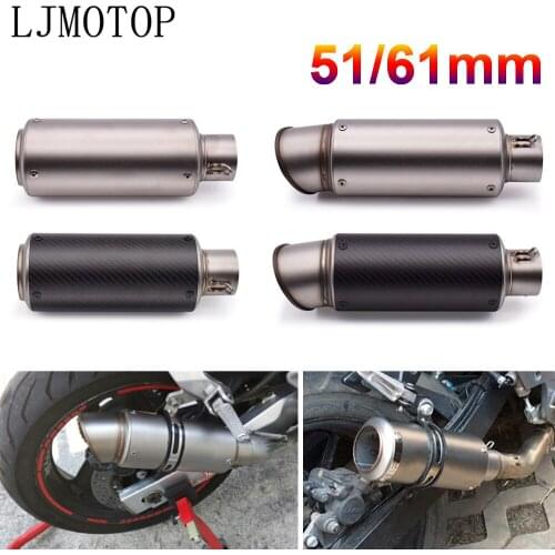 51mm 61mm motorcycle with DB killer exhaust pipe Exhaust Pipe Muffler For Yamaha XT250 TRICKER DT230 DT125