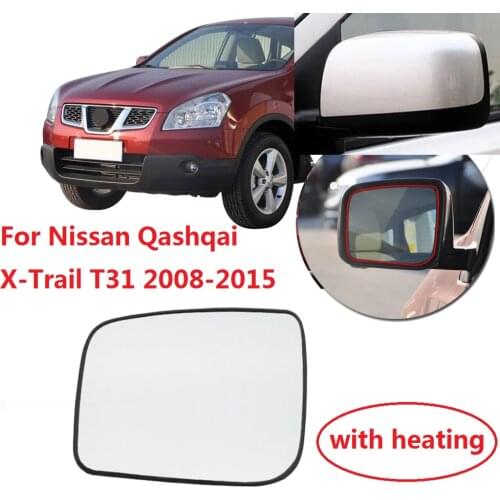 CAPQX Outside Rearview Mirror Glass For For Nissan Qashqai X-Trail T31 2008 2009 2010 2011 2012 2013 2014 2015 mirror Lens