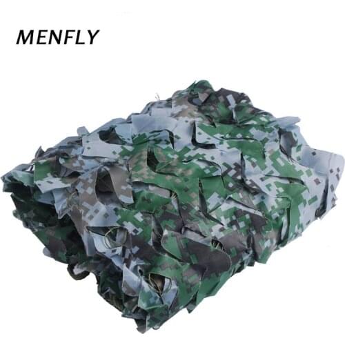 MENFLY Jungle Digital Camouflage Net 3M Wide with Mesh Netting Behind Campground Shading Anti-Aerial Photography Cover Network
