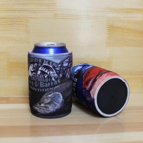 75pcs/design 2 designs total 150pcs Sublimation Printed Logo Neoprene Beer Can Cooler Holder Promotional Stubby Holders