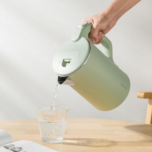 Electric Variable Temperature Kettle Green Stainless Steel Thermal Jug Water Kettles Portable Retro Waterkoker Cookware EH50WK