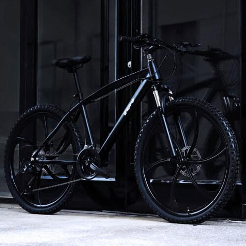 Mountain Bike 26 Inch Adult Shifting One Wheel 6 Knife Aluminum Alloy Rim Double Disc Brakes Student Off Road Bicycle
