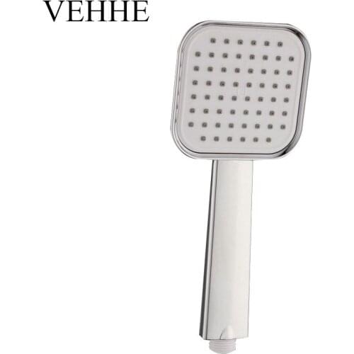 Chrome High Pressure ABS+TPR Square Rainfall Bathroom Shower Head Sprayer Filter Water Saving Handheld Showerheads