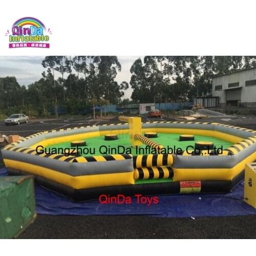 Outdoor adult carnival games wipeout inflatable eliminator / inflatable meltdown game sale
