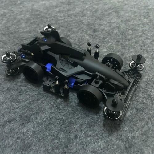 SHOOTING PROUD STAR Modify Tamiya Mini 4WD Car Model 18641 With MA Chassis Black Paint Car Shell Collection