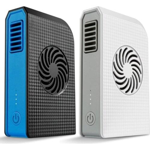 G5AA Small Personal Fan 6000mAh Power Bank Rechargeable USB Fan Portable Charger Handheld Summer Cooler Bladeless Fan