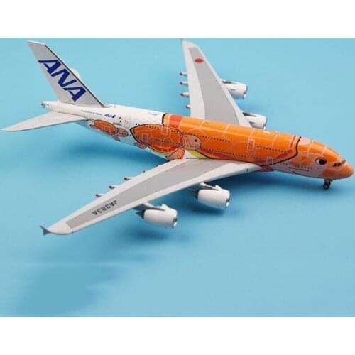 1:400 Scale A380 Plane Model Toys Airplanes ANA Japan JA383A Kala JA382A Kai Turtle Airlines Alloy Aircraft Plane collection