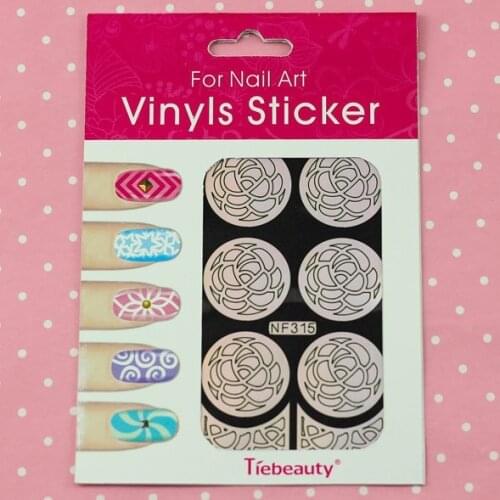 Wholesale New Multiple-Use Nail Sticker Hollow out Print Stencil Stickers Nail Laser Vinyls Image Guide 500pks/lot free shipping