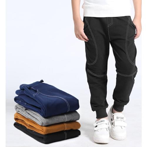 Big Boy Pants Autumn Teenage Boy Sports Pants 2020 Winter Thick Toddler Casual Kids Trousers For Boys Clothes 5 6 8 10 12 Years