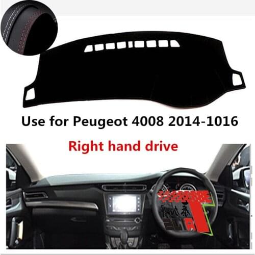 TAIJS Factory Anti cracking Simple Leather Car Dashboard Cover For Peugeot 4008 2017 Right hand drive