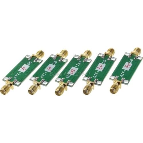 6dB/10dB/20dB/30dB/40dB Fixed Gain Attenuator 0-3GHZ RF Attenuator For Ham Radio Amplifiers Dropship