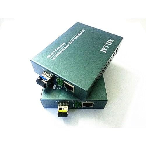 SFP 10/100/1000MBase TX to 1000M FX Single Mode Single Fiber 20km LC 1310/1550 media converter