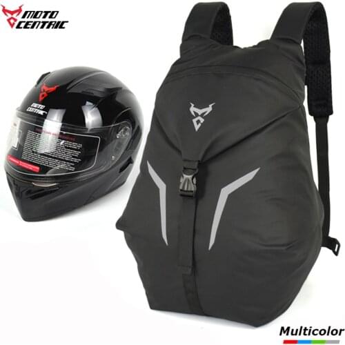 Motocentric Portable Motorcycle Helmet Bag Oxford Waterproof Cloth Moto Backpack Reflective Cycling Traveling Package