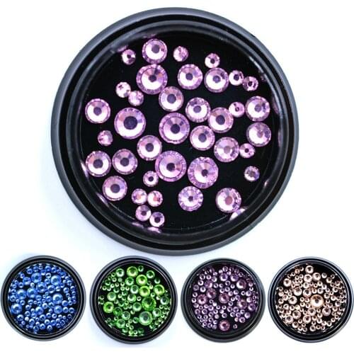 Swarovsky Super Glitter SS3-SS30 Crystal AB Flat Back HotFix Rhinestones For Nail 3D Glass Nail Art Decorations Garment