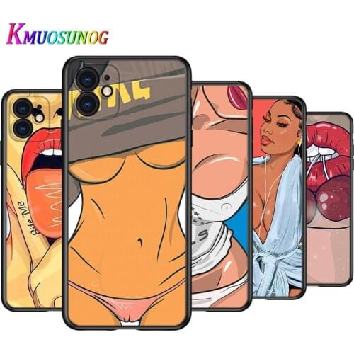 So Cool Sexy Girl Silicone Cover For Apple IPhone 12 Mini 11 Pro XS MAX XR X 8 7 6S 6 Plus 5S SE Phone Case