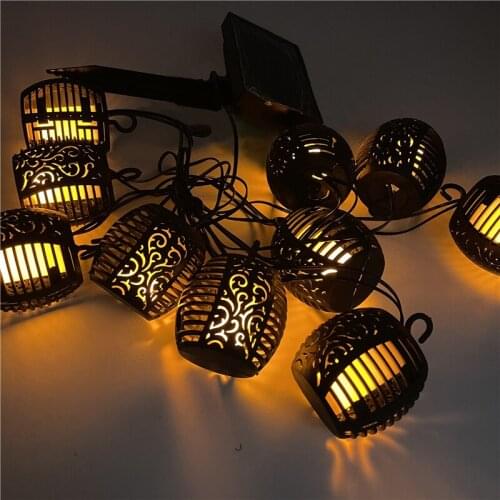 Outdoor Solar Light Flickering Flames Lantern Lighs Garland solar led light outdoor Garden Decoration navidad Outdoor Lighting