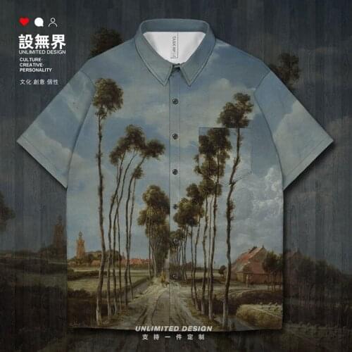 World famous The Avenueat Middelharnis De Nachtwacht Short-Sleeved shirt Tops Workout Shirts cardigan collared Summer Clothes