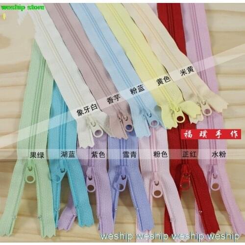 High-quality Japan YKK NO.3 Small round head Zipper 16 color 7 lengths