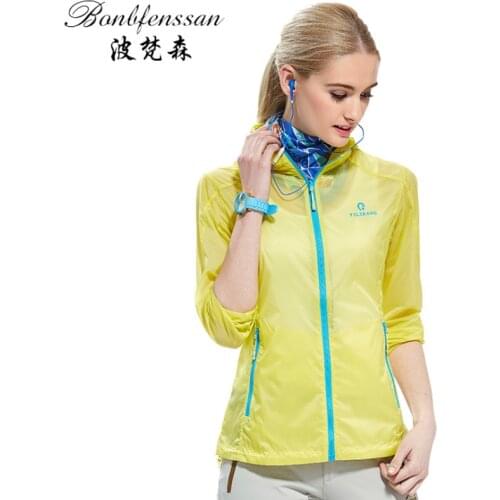 Women Hooded sun Protection Quick Drying skin Windbreaker Breathable Waterproof Ultra-thin Outdoor UV protection jacket 1627B