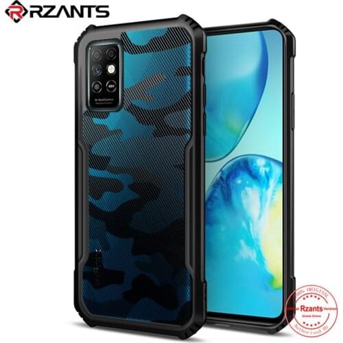 Rzants For Infinix Note 8i Infinix Note 8 Case Hard [Camouflage Beetle] Hybrid Shockproof Slim Crystal Clear Cover