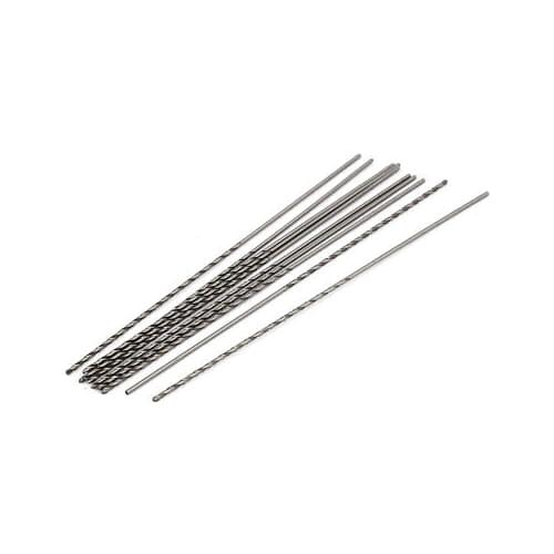 1mm Dia 100mm Length HSS Straight Shank Twist Drill Bit Drilling Tool 10pcs