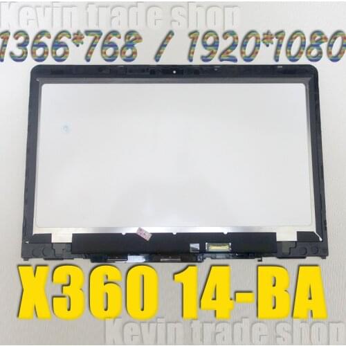 14 inch LCD Touch Screen Assembly With Frame For HP Pavilion X360 14BA 14-ba001la 14-ba002la 14-ba003la 14-ba004la 14-ba005la