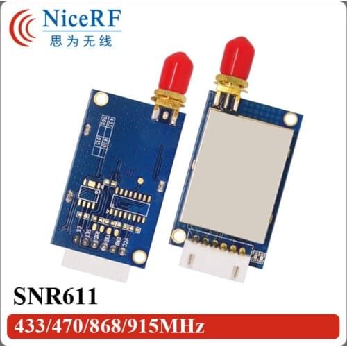 2pcs/pack SNR611 Si4432 868MHz 100mW TTL interface 1km wireless transmitter and receiver module